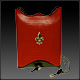 Lg. Red Lizard w/ Lg. Fleur de Lis