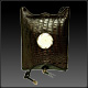 Lg. Brown Croc w/ Irian Shell