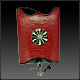 Lg.  Red Lizard w/ Black & White Shell
