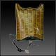 Lg. Olive Venetia  w/ Tree frog