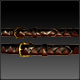 Woven Tuscany Belts, Black & Dark Brown Diamond weave pattern, solid brass buckles